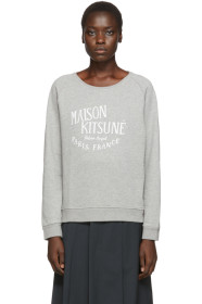 Maison Kitsuné - Grey 'Palais Royal' Sweatshirt