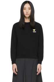 Maison Kitsuné - Black Smiley Fox Sweatshirt