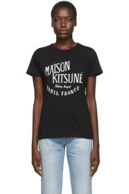 Maison Kitsuné - Black 'Palais Royal' T-Shirt