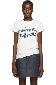 Maison Kitsuné - Off-White Handwriting T-Shirt