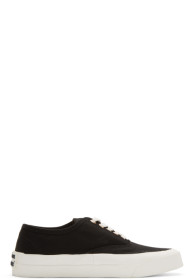 Maison Kitsuné - Baskets lacées noires