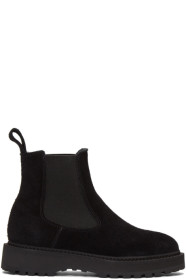 Diemme - Bottes chelsea en suède noires Alberone