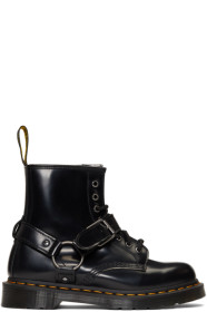 Dr. Martens - Bottes lacées à harnais noires 1460