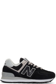 New Balance - Black & White 574 Sneakers