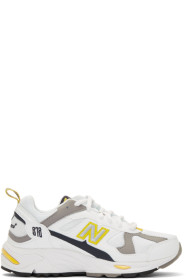 New Balance - ホワイト & イエロー 878 スニーカー