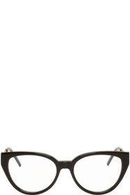 Saint Laurent - Black Cat-Eye Crystal Glasses