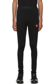 Julius - Pantalon de survêtement côtelé noir Long John