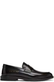 Common Projects - Flâneurs en cuir noirs