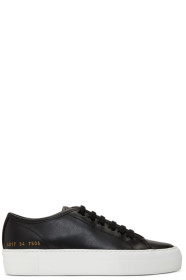 Common Projects - Black & White Tournament Low Super Sneakers