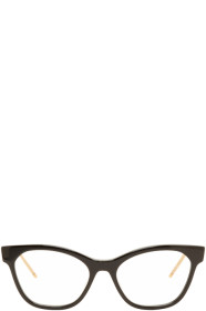 Gucci - Black GG Stripe Cat-Eye Glasses
