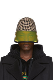 Gucci - Chapeau en feutre à visière beige et noir