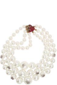 Gucci - White Strawberry Pearl Necklace