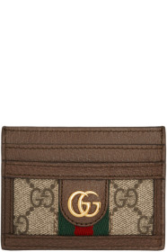 Gucci - Brown Ophidia GG Card Holder