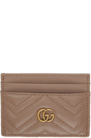 Gucci - Beige GG Marmont Card Holder