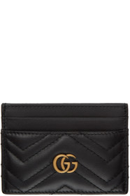 Gucci - Black GG Marmont Card Holder