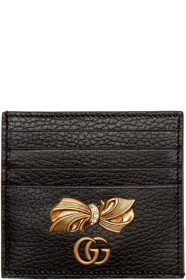 Gucci - Black Petit Bow Card Holder