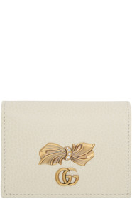 Gucci - White Petit Bow Card Holder