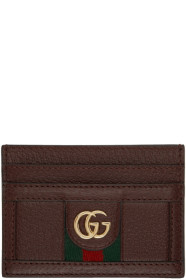 Gucci - Burgundy Ophidia Card Holder