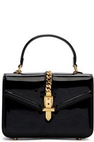 Gucci - Black Mini Patent Sylvie Bag
