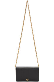 Gucci - Sac à chaîne noir Small Marmont
