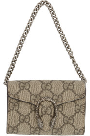 Gucci - 驼色 GG Supreme Dionysus 零钱包