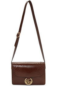Gucci - Brown Small Snake GG Ring Bag