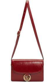 Gucci - Red Small Snake GG Ring Bag
