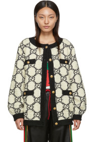 Gucci - Off-White Tweed GG Supreme Bomber