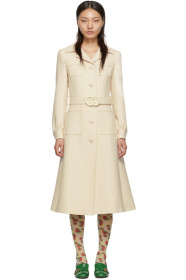 Gucci - Off-White Wool Coat