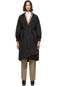 Gucci - Black Silk Oversized Taffeta Coat