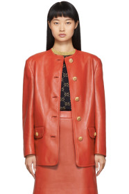 Gucci - Red Leather Jacket