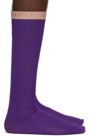Gucci - Chaussettes mauves GG