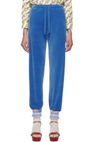 Gucci - Blue Chenille Lounge Pants
