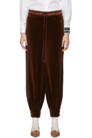 Gucci - Brown Chenille Jogging Lounge Pants