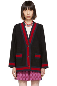 Gucci - Black Tweed Cardigan