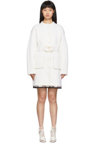 Gucci - White Belted Cardigan