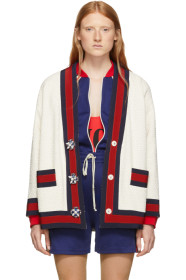 Gucci - Off-White Tweed Cardigan