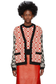Gucci - Black & Red Colourblocked G Cardigan