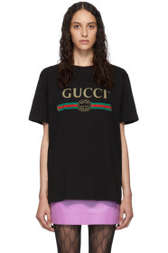 Gucci - T-shirt noir Vintage Logo