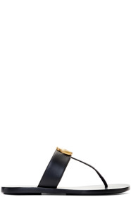Gucci - Sandales noires GG Marmont