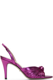 Gucci - Pink Slingback Crawford Heeled Sandals