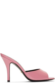 Gucci - Pink Slide Heeled Sandals