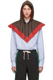 Gucci - Black & Yellow GG Poncho Hat