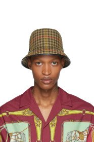 Gucci - Beige Plaid Bucket Hat