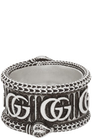 Gucci - Bague argentée GG Marmont