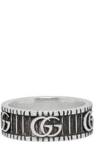 Gucci - Bague en argent Double G