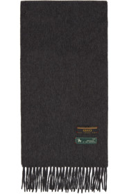 Gucci - Grey Wool & Cashmere Scarf