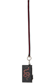 Gucci - Black Snake Zip Card Holder