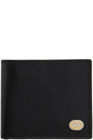 Gucci - ブラック インターロッキング G バイフォールド ウォレット