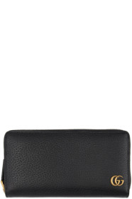 Gucci - ブラック GG マーモント ジップアラウンド ウォレット